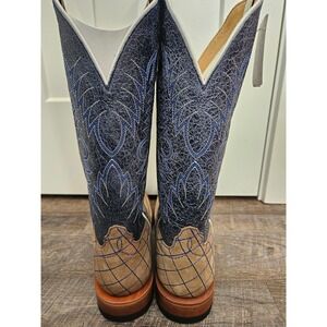 Roper Horse Power HP1839 Sahara Sand size 13D NWT 13" Nassau Navy cowboy boots